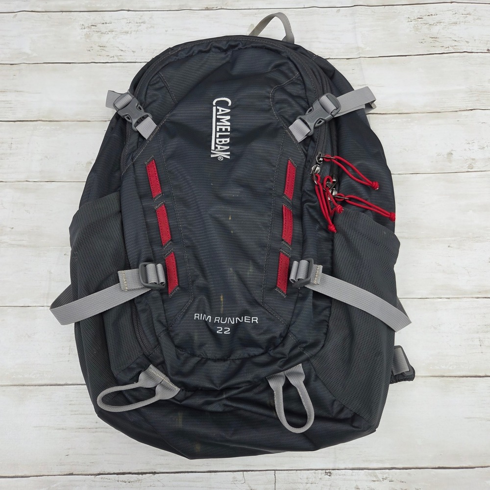 CamelBak Rim Runner 22 Backpack Grey Hiking Daypack Ripstop 22L Stained